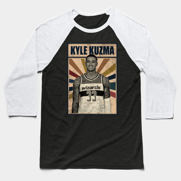 Washington Wizards Kyle Kuzma Baseball T-Shirt by RobinaultCoils